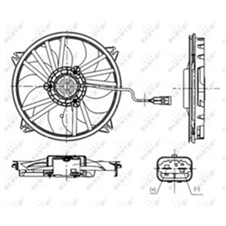 47665 Ventilaator,mootorijahutus NRF