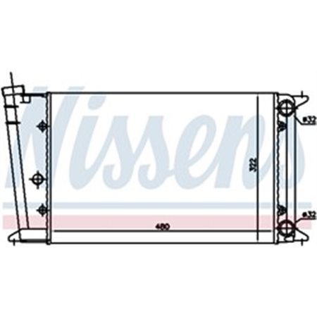 65020 Radiaator,mootorijahutus NISSENS