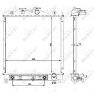 516355 Radiaator,mootorijahutus NRF - Top1autovaruosad