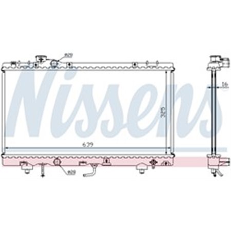 647041 Kylare, motorkylning NISSENS