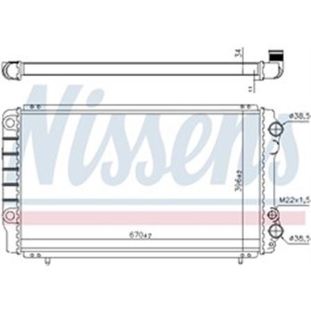 63912A Radiaator,mootorijahutus NISSENS