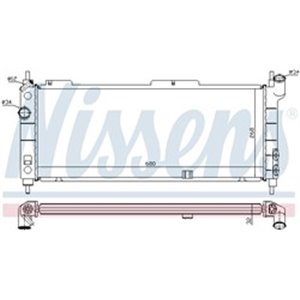 NIS 63254A Mootori radiaator sobib: CHEVROLET CORSA OPEL COMBO/MINIVAN, COR