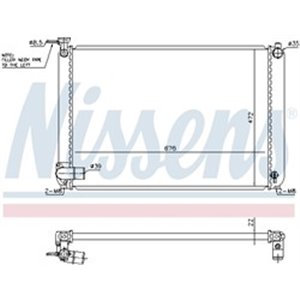 646829 Radiaator,mootorijahutus NISSENS - Top1autovaruosad