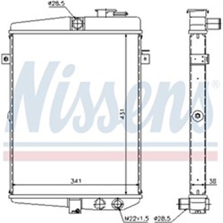 65081 Radiaator,mootorijahutus NISSENS