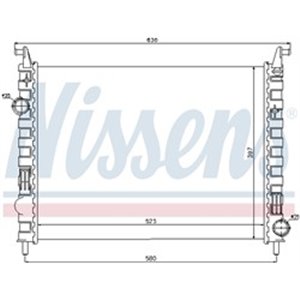 617862 Kylare, motorkylning NISSENS - Top1autovaruosad