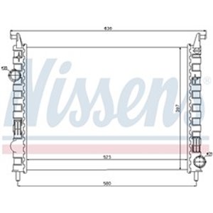 NISSENS 617862 - Engine radiator fits  FI - Top1autovaruosad