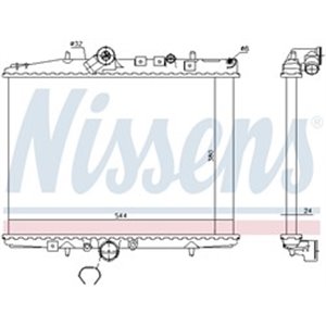 61294A Radiator, engine cooling NISSENS - Top1autovaruosad