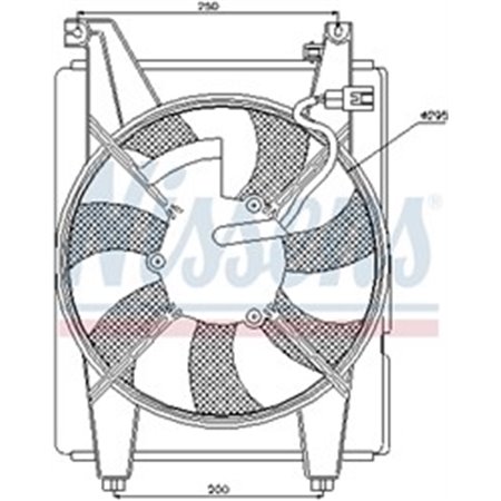 85088 Ventilaator,mootorijahutus NISSENS