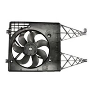 NRF 47744 - Radiator fan (with housing) fits: AUDI A3, TT; SEAT AROSA, CORDOBA, IBIZA III, LEON, TOLEDO II; SKODA FABIA I, FABIA