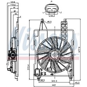 NISSENS 85706 - Radiator fan  with housin - Top1autovaruosad