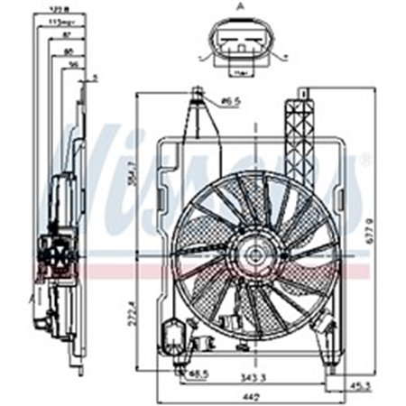 85706 Ventilaator,mootorijahutus NISSENS