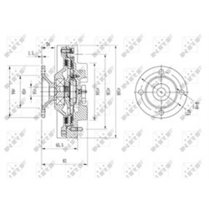 49572 Sidur, radiaatoriventilaator NRF - Top1autovaruosad