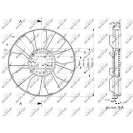 49817 Fan Wheel, engine cooling NRF