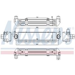 NISSENS 96243 - Intercooler fits: LAND ROVER DISCOVERY III, DISCOVERY IV, RANGE ROVER SPORT I 2.7D 07.04-12.18