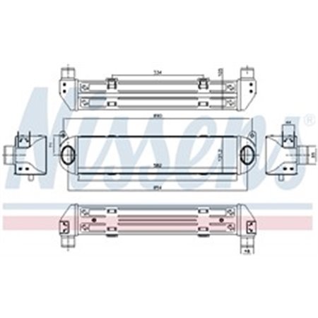 96243 Charge Air Cooler NISSENS