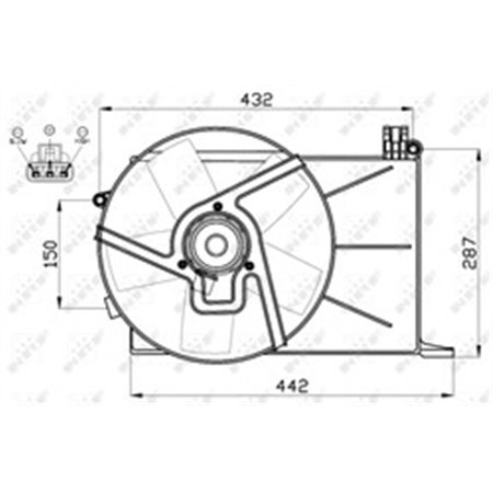 47459 Fan, engine cooling NRF