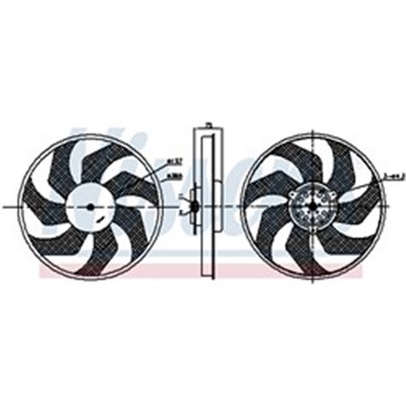 85956 Fan, engine cooling NISSENS