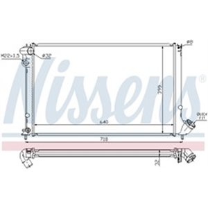 NISSENS 63733 - Engine radiator fits: PEUGEOT 406 2.0 11.95-12.04