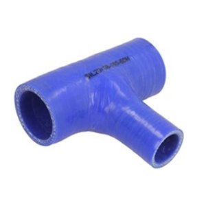 THERMOTEC SE25/38-105X60 - Cooling system silicone hose (25/38x60/105mm, reduction; T-connector, colour blue, 260/-60°C, tearing