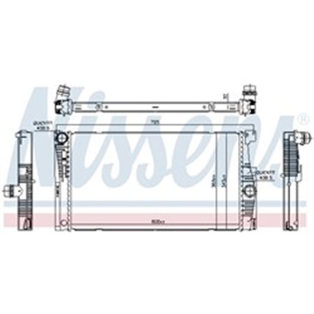 60839 Radiator, engine cooling NISSENS