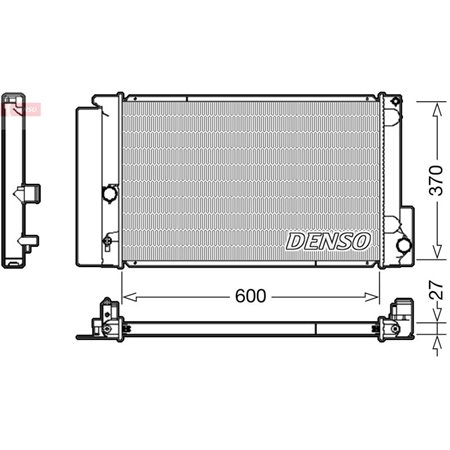 DRM50087 Kylare, motorkylning DENSO