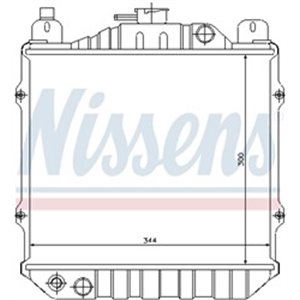 NISSENS 64078 - Engine radiator fits: SUZUKI ALTO II, ALTO IV 0.8 01.86-06.96