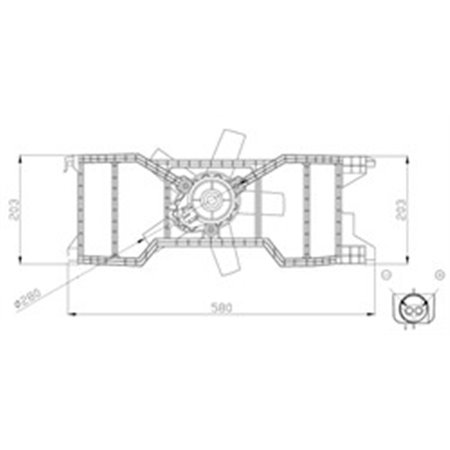 47944 Ventilaator,mootorijahutus NRF