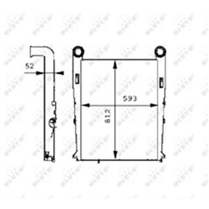 NRF 30219 Sisselaskeõhu jahuti RVI KERAX, PREMIUM, PREMIUM 2 dCi11 270 MIDR