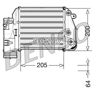 DENSO DIT02025 - Intercooler (right side) fits: AUDI A6 C6 3.0D 03.05-08.11