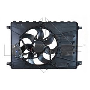 NRF 47593 - Radiator fan (with housing) fits: VOLVO V70 III, XC60 I; FORD GALAXY II, GALAXY MK II, KUGA I, MONDEO IV, S-MAX 2.0-