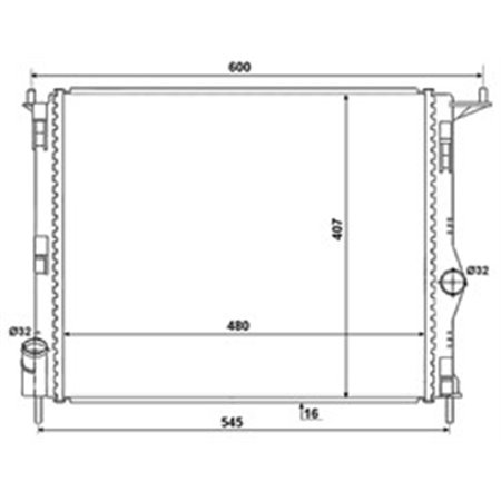 53069 Radiaator,mootorijahutus NRF