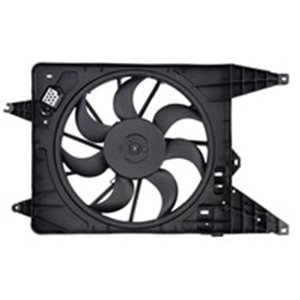 NISSENS 85890 - Radiator fan (with housing) fits: DACIA LOGAN, LOGAN EXPRESS, LOGAN MCV, SANDERO 1.5D 05.10-