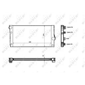 NRF 53817 Mootoriradiaator BMW 5 (F10), 5 (F11), 6 (F12), 6 (F13), 6 GRAN C