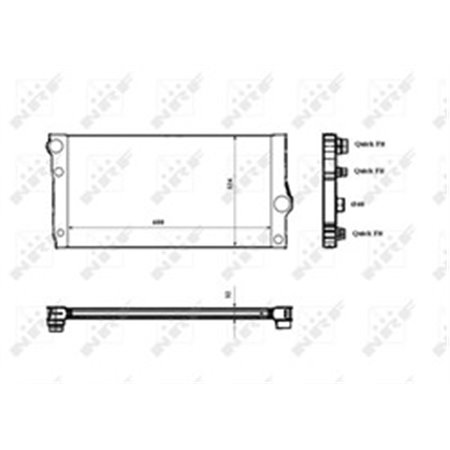 53817 Radiaator,mootorijahutus NRF