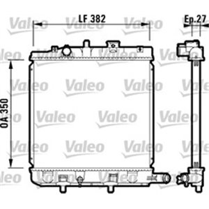 VALEO 732726 - Engine radiator fits: MAZDA DEMIO 1.3 08.98-07.03