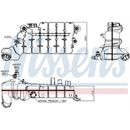 996046 Expansion Tank, coolant NISSENS