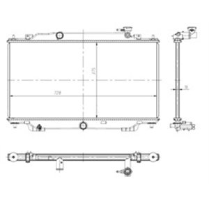 NRF 550024 Mootori radiaator (Automaatne/Manuaalne) sobib: MAZDA 3 1.5/1.6/2