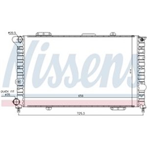 NISSENS 60053 - Engine radiator fits: ALFA ROMEO 166 2.0/2.5/3.0 09.98-06.07