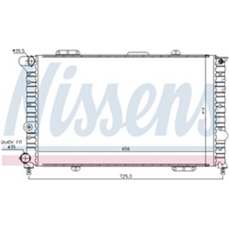 60053 Radiaator,mootorijahutus NISSENS