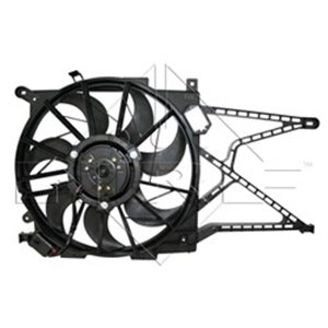NRF 47308 - Radiator fan (with housing) fits: OPEL ASTRA G, ASTRA G CLASSIC, ZAFIRA A 1.7D-2.2D 02.98-12.09