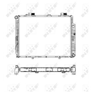 NRF 55331 Mootori radiaator sobib: MERCEDES E (VF210), E (W210), E T MODEL 