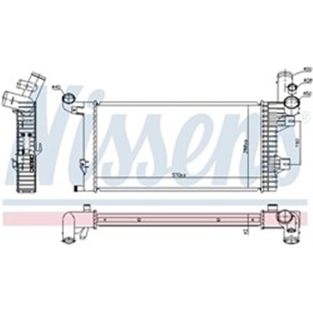 67172 Radiaator,mootorijahutus NISSENS