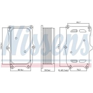 91256 Öljynjäähdytin, moottoriöljy NISSENS - Top1autovaruosad