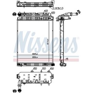 62648 Radiaator,mootorijahutus NISSENS - Top1autovaruosad