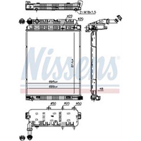 62648 Kylare, motorkylning NISSENS