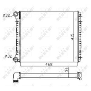 58258A Radiaator,mootorijahutus NRF - Top1autovaruosad