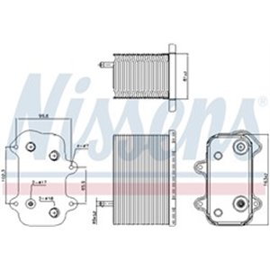 NISSENS 90938 - Oil cooler fits: PORSCHE 911, 911 TARGA, BOXSTER 3.2/3.4/3.6 08.97-12.08