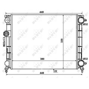 NRF 50004 - Engine radiator fits: LIGIER BE UP, NOVA 0.05/0.5/0.5D 08.02-