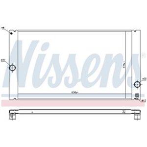 NISSENS 65614 - Engine radiator fits: VOLVO C30, C70 II, S40 II, V50 2.0D-2.5 -06.13