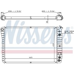 NISSENS 67600 - Engine radiator fits: CHEVROLET CAMARO; PONTIAC FIREBIRD 2.5/5.0 10.81-12.92